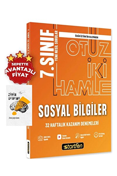 Startfen 7.SINIF SOSYAL BİLGİLER 32 HAMLE DENEMELERİ-ZİHİNDENEME-KP622