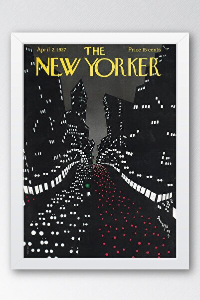 Saturn Tabloul înrămat The New Yorker 2 aprilie 1927 - Semafoare de oraș