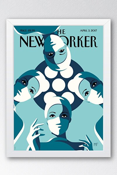 Saturn Pictură înrămată The New Yorker 3 aprilie 2017 - Paper Baby