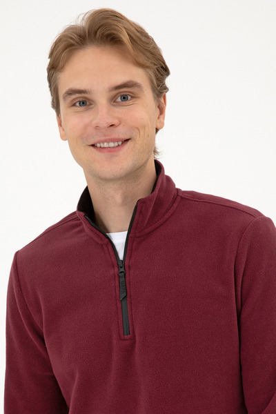 U.S. Polo Assn. Men's Burgundy Basic Sweatshirt 50313777-Vr177