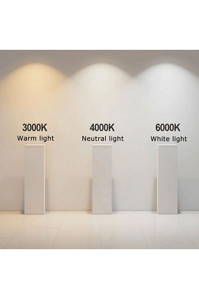 Generic Single black track light, replaceable GU10 bulb, white outer body color, yellow light color K3000