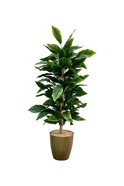 BYT ALRWASM FOR TRADE شجرة اصطناعية في وعاء أخضر/بني 120×50 سم