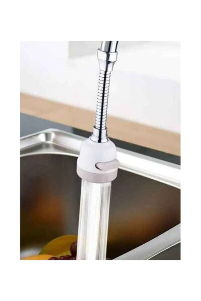 Raffine Three Gear Water Tap Filter Adjustable Faucet Sprayer Silver/Beige