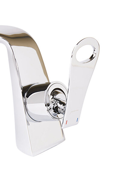 Raffine Modern Design Single Lever Basin Mixer Silver