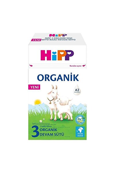 Hipp 3 Organik Keçi Sütü Bazlı Devam Sütü 400 G x 1 Adet