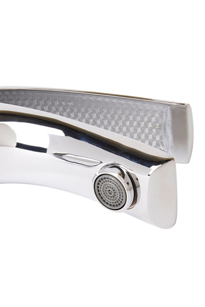 Raffine Single Handle Top Lever Wash Basin Mixer Silver 50x150x140mm