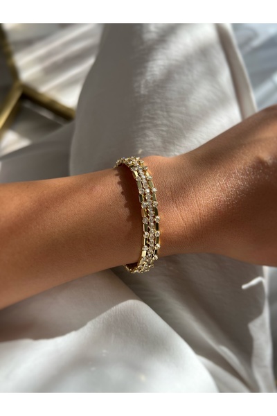 ToffyStore Vip Zi̇rkon Kelepçe Bi̇lekli̇k