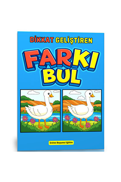 Enine Boyuna Eğitim كتاب ابحث عن الفرق لتطوير الانتباه للأعمار من 3 إلى 10 سن...