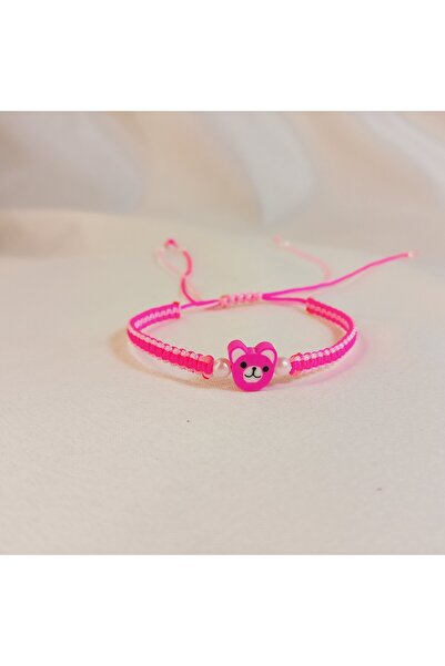 Crystal Atelier سوار مكرامية محبوك للجنسين مع شكل دب – تصميم لطيف مصنوع يدويً...