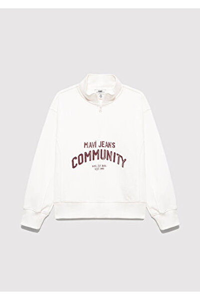 Mavi White Girl's Sweatshirt M7S10130-70057