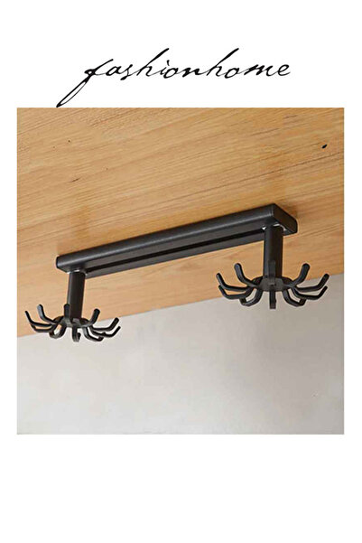 Raffine خطاف دوار مزدوج للتخزين في المطبخ مثبت على الحائط من الألومنيوم باللو...