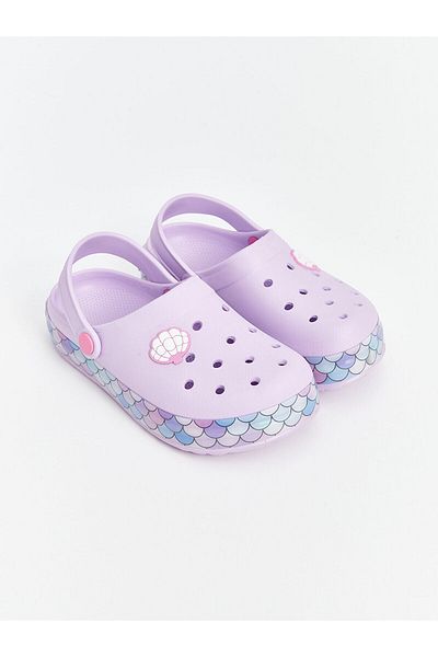 LC Waikiki New Season Printed Girl's Beach Sandals with Lighted Soles