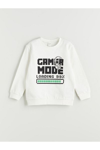 LC Waikiki New Season Crew Neck Printed Boys Sweatshirt 2-Piece