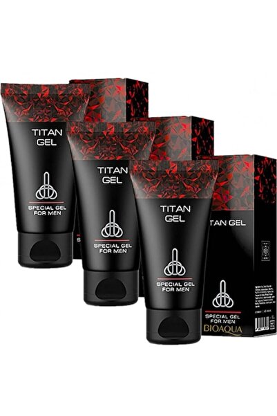 Titan Gel Pachet promoțional 3 x Titan Gel, pentru bărbați, 50 ml