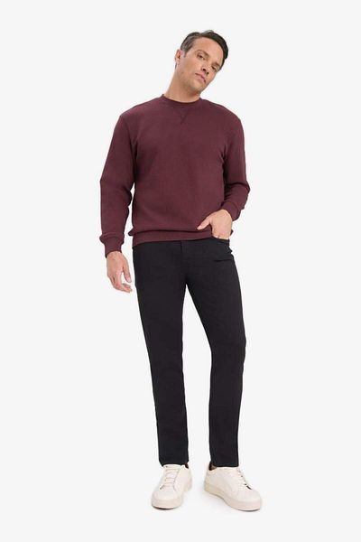 DeFacto New Season 100% Cotton Regular Fit Crew Neck Sweatshirt