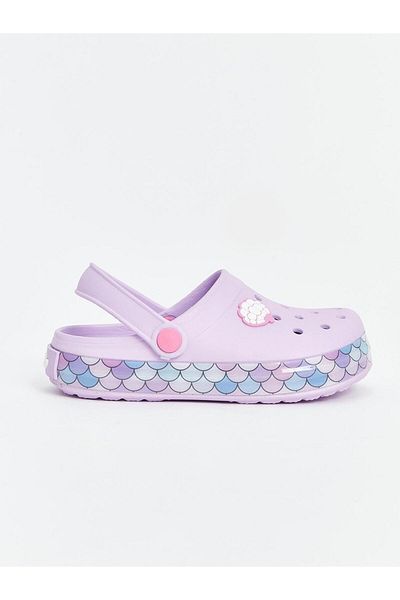LC Waikiki New Season Printed Girl's Beach Sandals with Lighted Soles