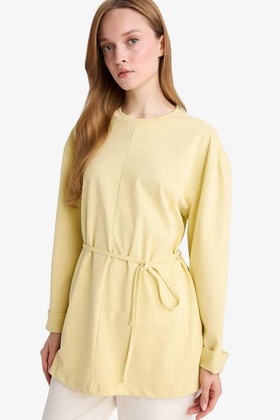 DeFacto New Season Loose Fit Crew Neck Long Sleeve Tunic
