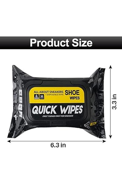 Tradeo Natural Shoe Cleaner Wipes – Portable, Disposable Wipes for Quick Dirt & Stain Removal