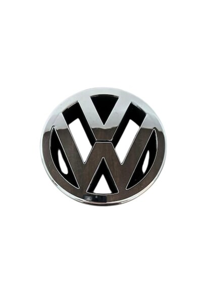 MAF Emblemă grilă față pentru VW Volkswagen Golf 5 MK5, 125mm, argintiu