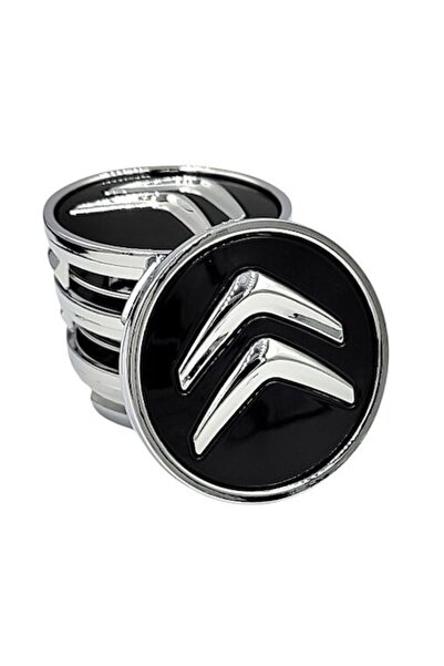 Citroen Set de 4 capace centrale pentru jante 60 mm, negre