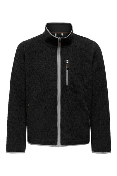 ONLY & Sons Onsseb Life Sherpa Black Men's Softshell & Fleece 22034094
