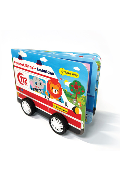 yükselen zeka Oyuncak Kitap - Ambulans (Gerçek Tekerlekli)