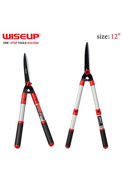 WISEUP 12" Tree Pruning Shears, Movable Aluminum Handle.