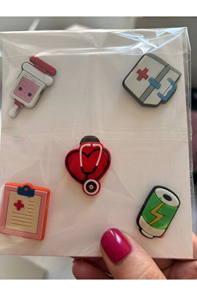 Crocs ÇANTA VE TERLİK SÜSLERİ EMOJİ ENJEKTÖR İLKYARDIM STETESKOP