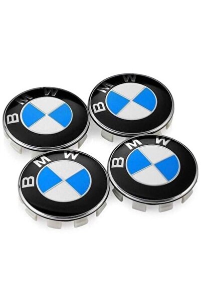 MAF Σετ 4 καλυμμάτων κέντρου τροχού BMW 68 mm λευκό-μπλε