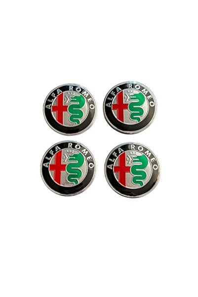 MAF Set 4 capace de jantă 58 mm exterior, 50,5 mm interior compatibile Alfa R...