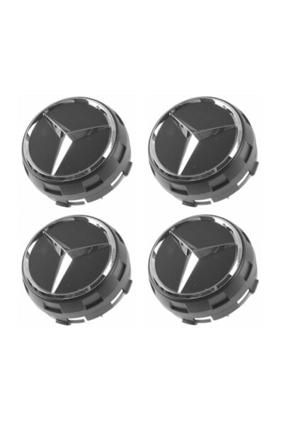 Deliny Set 4 Capace janta Deliny®, 75mm, AMG pentru jante aliaj, Gri, Mercede...