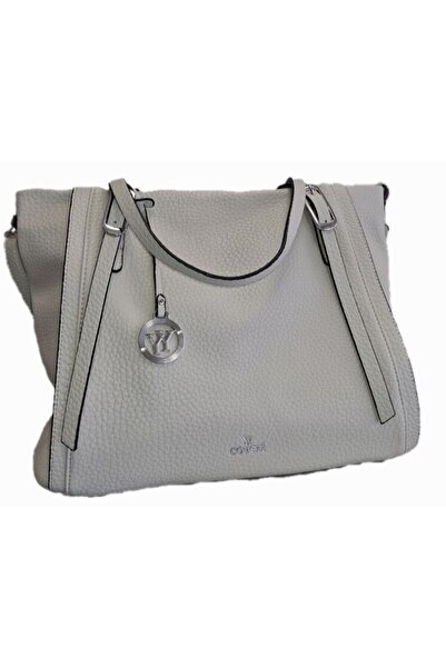 OEM Large Light Gray Bag, Leather