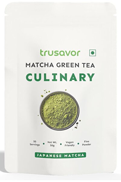 Trusavor Matcha Green Tea Powder by Culinary | 100% Natural | Sourced from Sh...