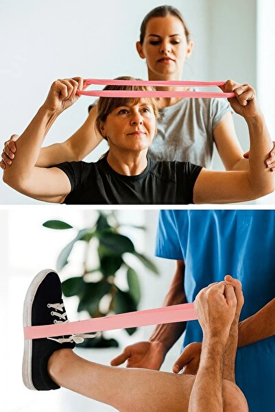 obrigado 5 Different Pilates Resistance Bands Exercise Squat Rubber Loop Band with Bag