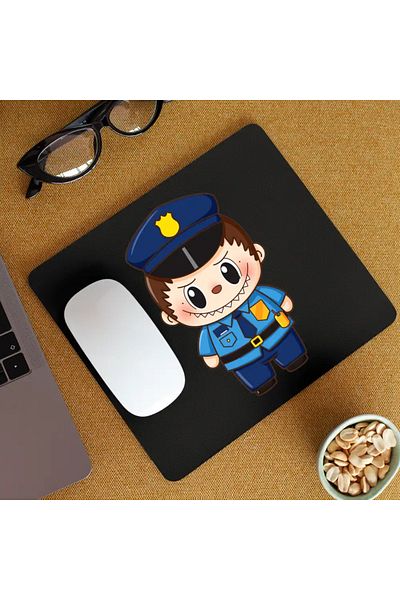 OEM Mousepad Labubu Policeman