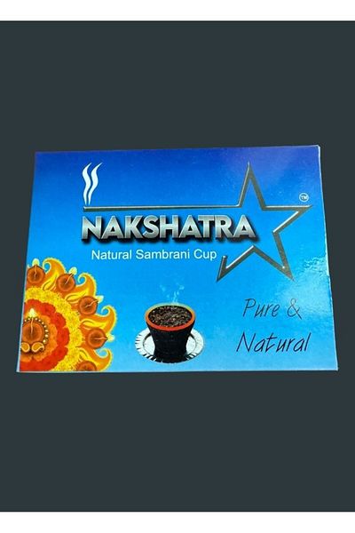 NAKSHATRA -Natural Sambrani Cup-12 Pcs (Pue &Natural) Dhoop Cups for Havan, Puja and Home Fragrance