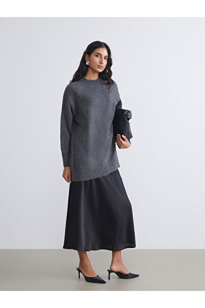 LC Waikiki Crew Neck Oversize Women's Knitwear Tunic