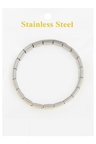 Bittox Men Women Unisex Stainless Steel Flexible Italian Bracelet- Gold and Silver Color Italian Bracelet