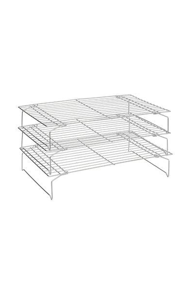 Secret de Gourmet Pastry cooling rack, 3 levels, steel, removable, 40 x D. 25 x H. 21.5 cm