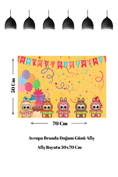 HAPPYLOOPPARTY Zabava sa bannerima na temu Labubu za rođendan