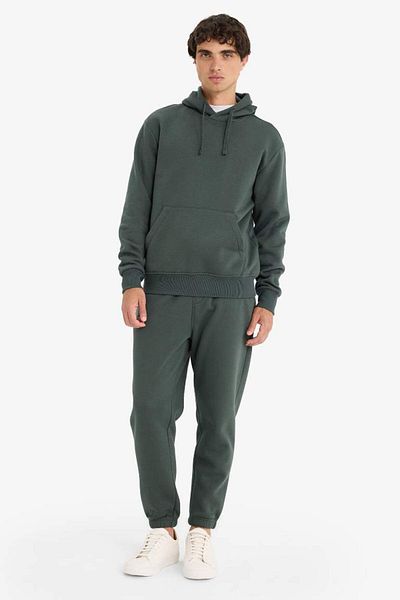 DeFacto New Season Regular Fit Hooded Soft Fur Kangaroo Pocket Basic Plain