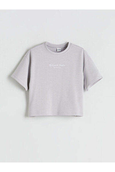 LC Waikiki Crew Neck Printed Girl's Suit