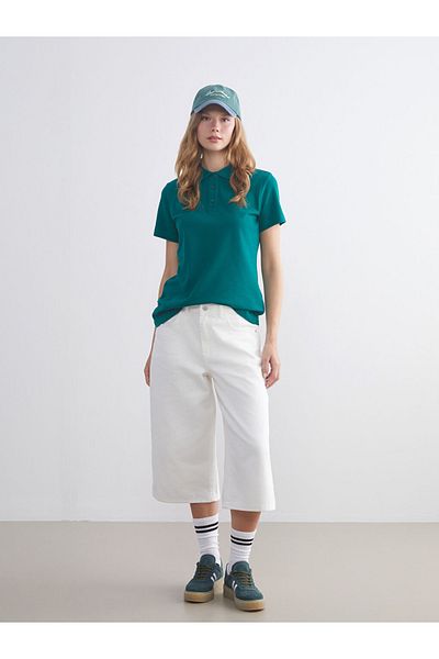 LC Waikiki Winter Collection Polo Stylish Design Collar Women's T-Shirt City