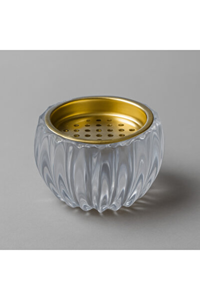 SGC STORE مبخرة زجاجية كريستالية مخططة