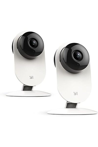 YI Y4PRO Wireless Home Security Camera with Night Vision and Motion Sensor, Brand - White, 2 Pieces