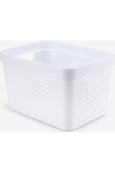 INFINITY White plastic 17L basket