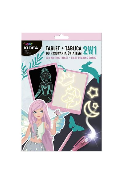 Mercaton Writing and drawing tablet for children, luminous template, 2 in 1, Derform, TTDRSA1KA, Fairy