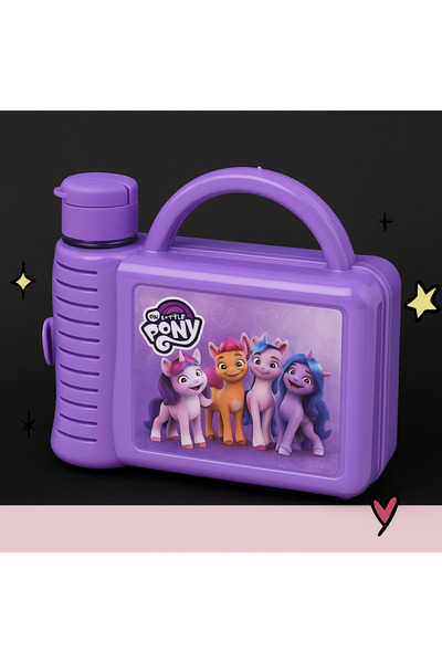 NY HOME My Little Pony Feeding Container with Water Bottle