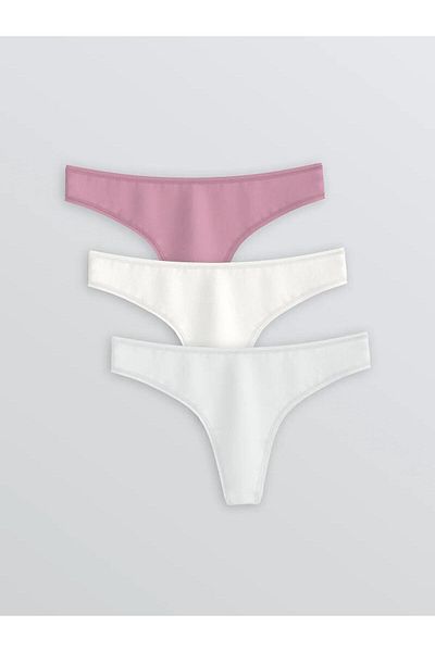 LC Waikiki Lcw Plain Thong Panties 3 Pcs (W5)