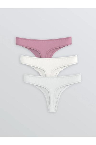 LC Waikiki Lcw Plain Thong Panties 3 Pcs (W5)